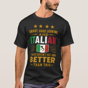 Camiseta Inteligente, buena apariencia e italiano