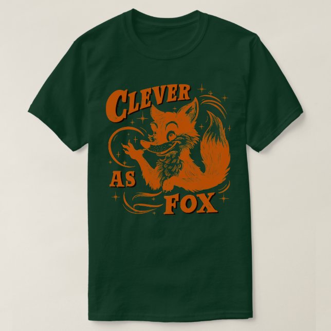 Camiseta Inteligente como Fox (Diseño del anverso)