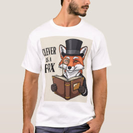 Camiseta Inteligente como Fox: Gráfico Intelectual Fox