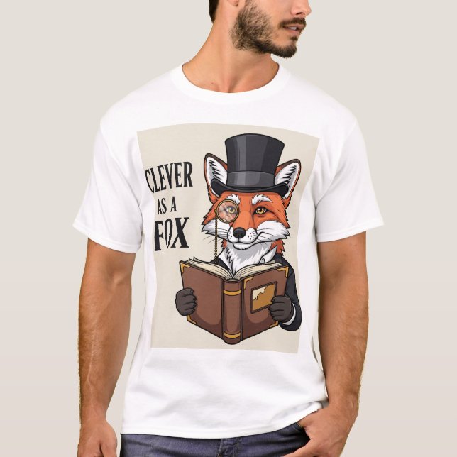 Camiseta Inteligente como Fox: Gráfico Intelectual Fox (Anverso)
