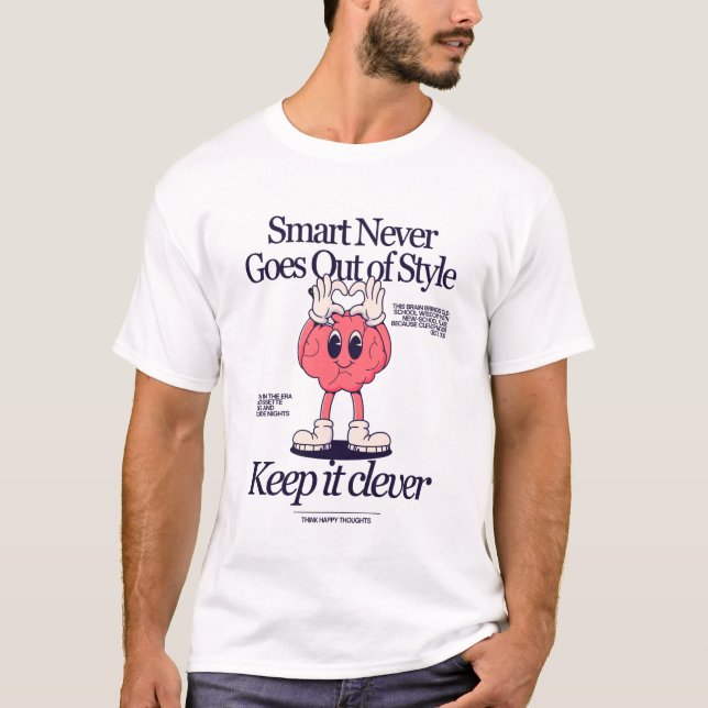 Camiseta Inteligente Nunca pasa de Moda (Anverso)