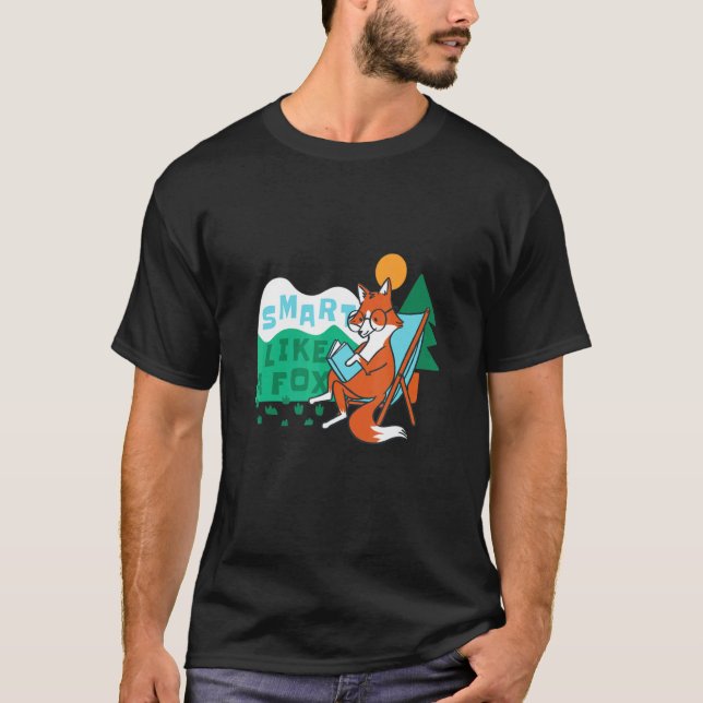 Camiseta Inteligentes Como Un Zorro Geométrico Fox Female F (Anverso)