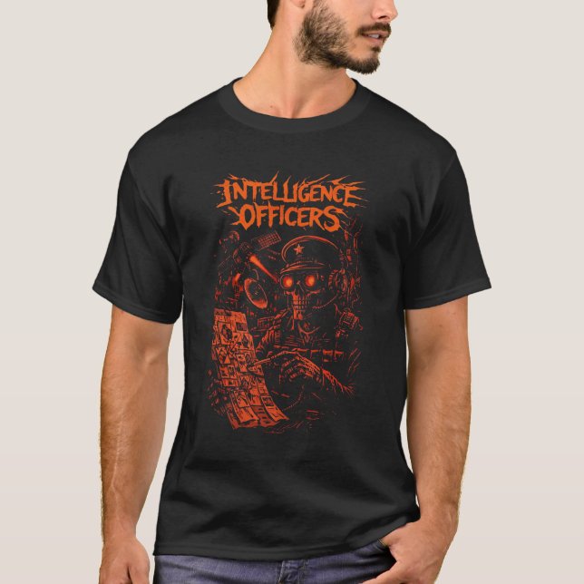 Camiseta Intelligence Officers – Strategic Data Control (Anverso)