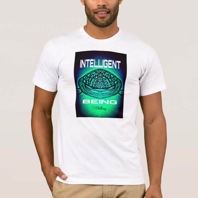 Camiseta 'Intelligent Being Clothing T-Shirt' (Turq) (Anverso)