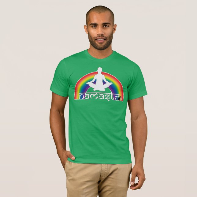 Camiseta Intenciones Arcoíris Namaste (Anverso completo)