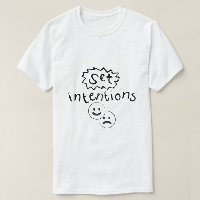 Camiseta Intenciones – Tipografía de Mentalidad (Diseño del anverso)