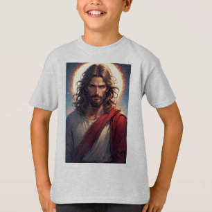 Camiseta intensa de Jesús Cristo para niños cristi