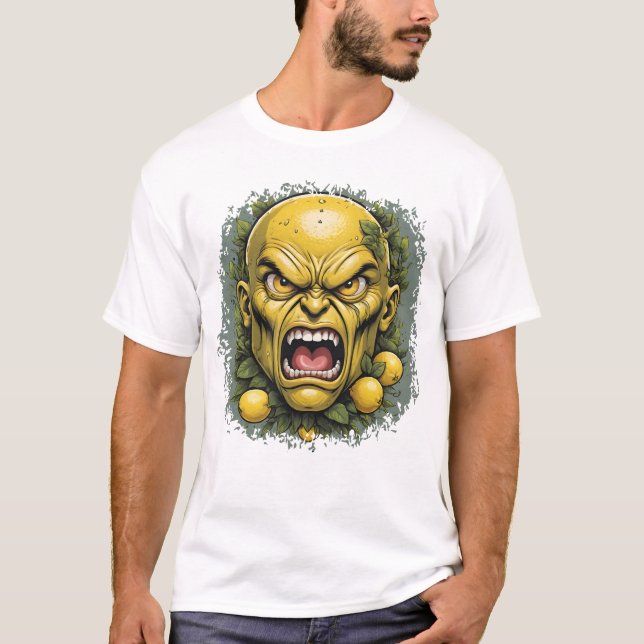 Camiseta Intense Lemon Face with Spiked Details (Anverso)