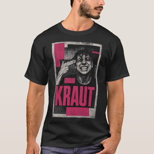 Camiseta  Intense Punk Expression Portrait (Anverso)
