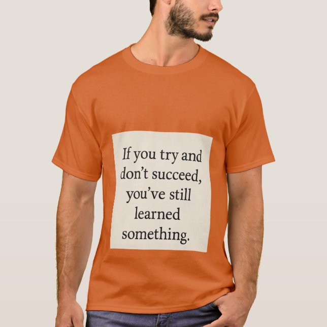 Camiseta Intenta. Aprende. Repetición, mentalidad de crecim (Anverso)