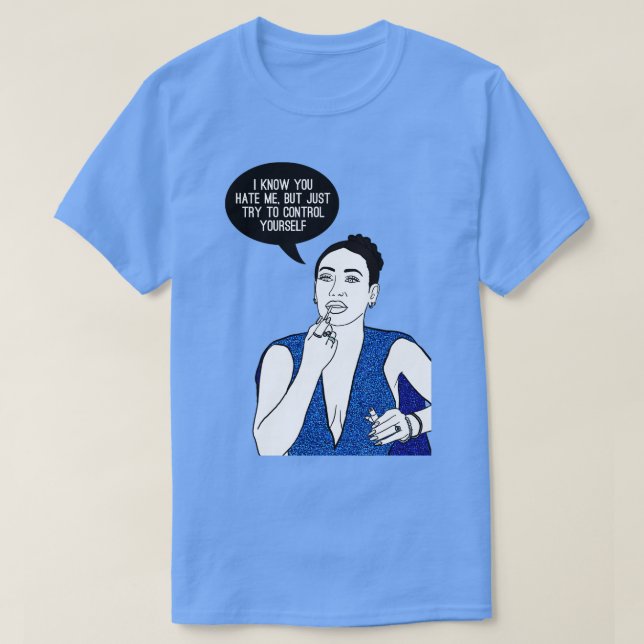 Camiseta Intenta controlarte (Diseño del anverso)