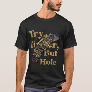 Camiseta intenta dedo pero agujero