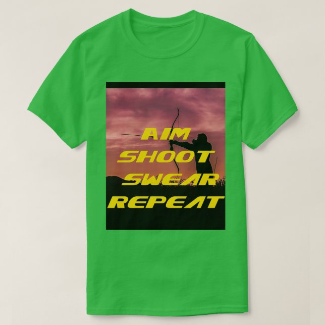 Camiseta Intentar repitiendo gráfico 1 (Diseño del anverso)