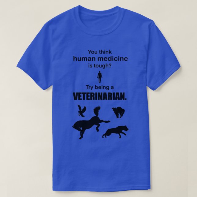 Camiseta Intentar ser veterinario (Diseño del anverso)