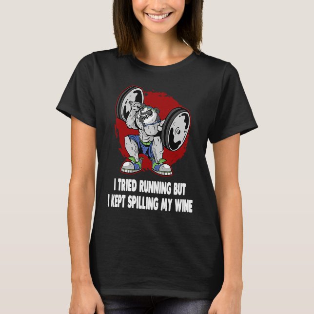 Camiseta Intenté Correr, pero seguí derramando mi libro de  (Anverso)