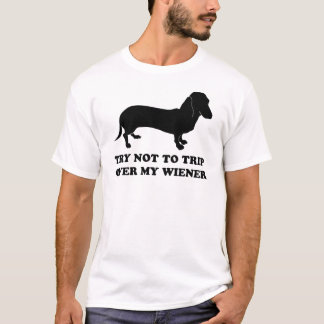 Camiseta Intento a no disparar sobre mi salchicha de