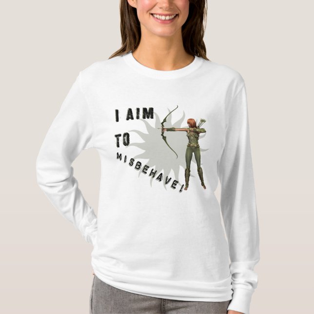 Camiseta "Intento comportarme mal" para los fans de Serenit (Anverso)