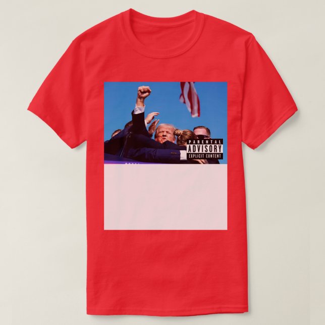 Camiseta Intento de asesinato de Donald contra portada del  (Diseño del anverso)