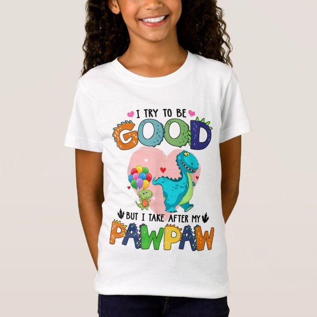 Camiseta Intento Ser Bueno Pero Me Llevo A Mi Abuelo - Paw (Anverso)
