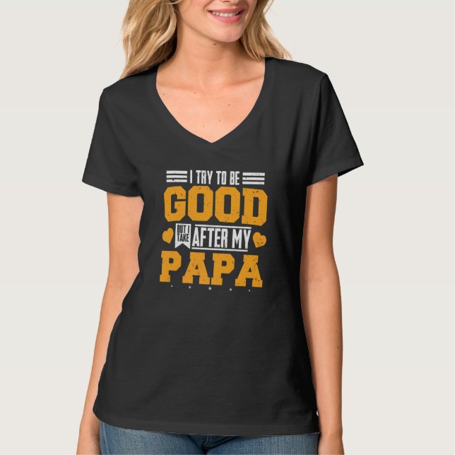 Camiseta Intento Ser Bueno Pero Me Llevo A Mi Familia De Pa (Anverso)