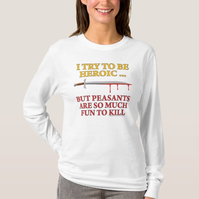 Camiseta Intento ser heroico (Anverso)