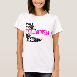 Camiseta Intercambiar Homófobos por Refugiados