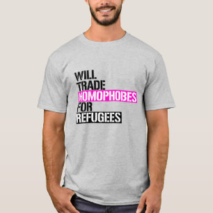 Camiseta Intercambiar Homófobos por Refugiados