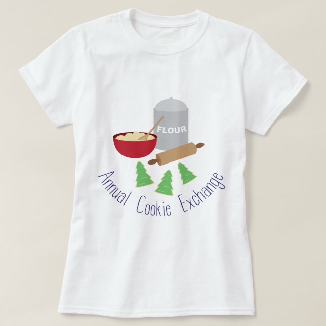Camiseta Intercambio anual de cookies (Diseño del anverso)