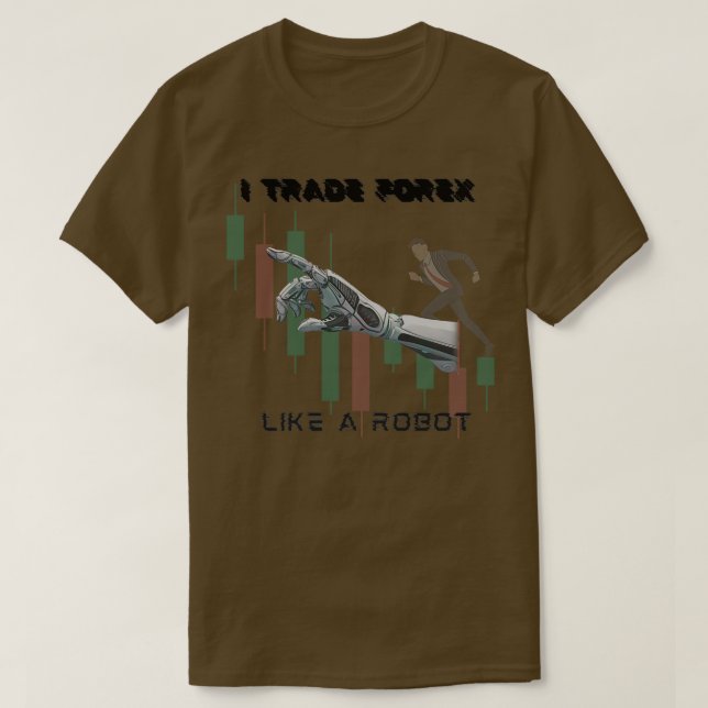 Camiseta Intercambio de divisas como un Robot (Diseño del anverso)