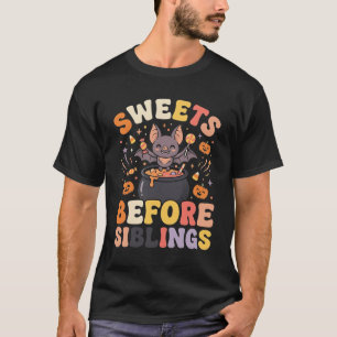Camiseta Intercambio de Dulces de Halloween entre Hermanos
