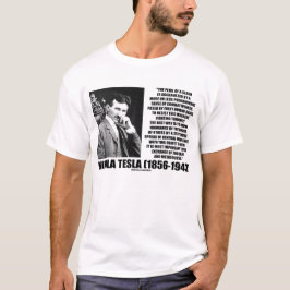 Camiseta Intercambio de Nikola Tesla de cita del