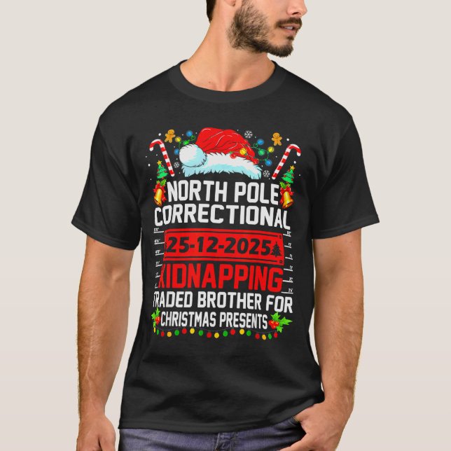 Camiseta Intercambio de secuestro de Navidad del correccion (Anverso)