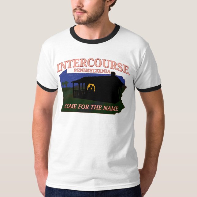Camiseta Intercourse Pennsylvania Funny City Name (Anverso)