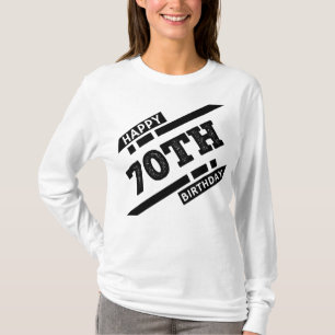 Camiseta Interesante y feliz diseño de tipografía por 70 añ