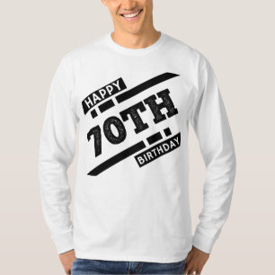 Camiseta Interesante y feliz diseño de tipografía por 70 añ