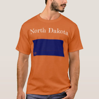 Camiseta Interestados de Dakota del Norte [Diseño Azul de l