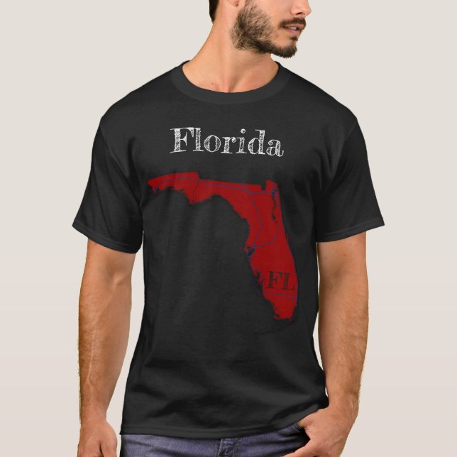 Camiseta Interestados de Florida [Diseño rojo de Berry] (Anverso)