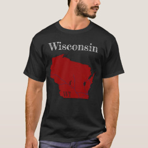 Camiseta Interestados de Wisconsin [Diseño rojo de Berry]