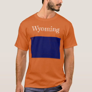 Camiseta Interestados Wyoming [Diseño Azul de la Marina]