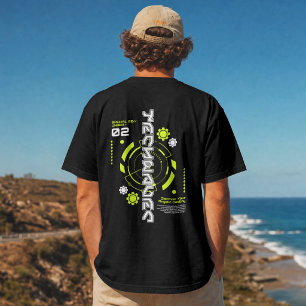 Camiseta Interfaz de usuario de tecnología ciberpunk