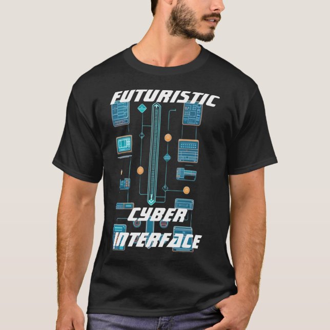 Camiseta Interfaz T-ShirtCyber (Anverso)