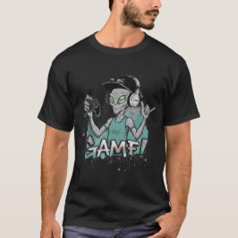 Camiseta Intergalactic Gamer Tee – DarkGG Alien Streetwear