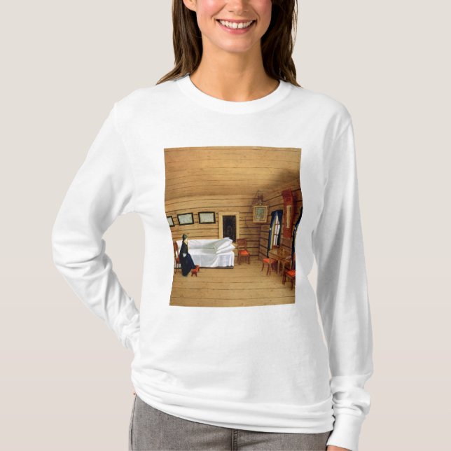 Camiseta Interior con una mujer asentada (Anverso)