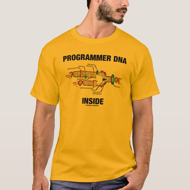Camiseta Interior de la DNA del programador (réplica de la (Anverso)