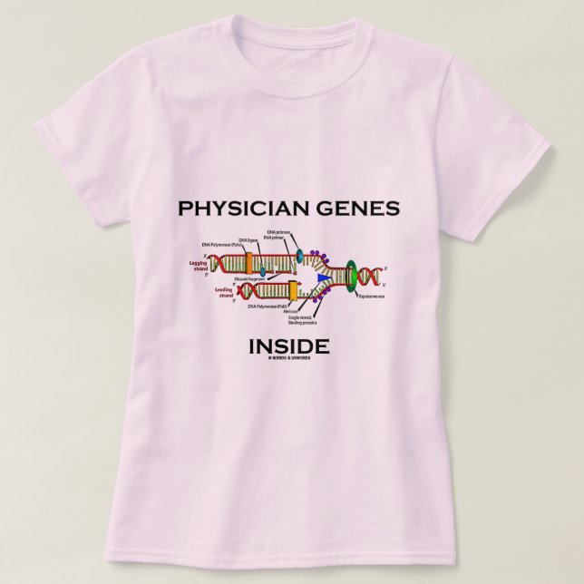 Camiseta Interior de los genes del médico (réplica de la (Diseño del anverso)
