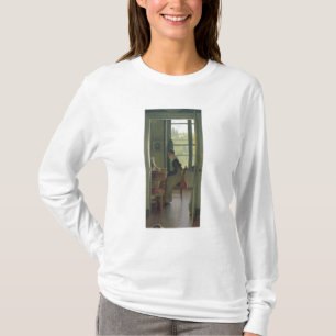 Camiseta Interior de un comedor, detalle de una mujer