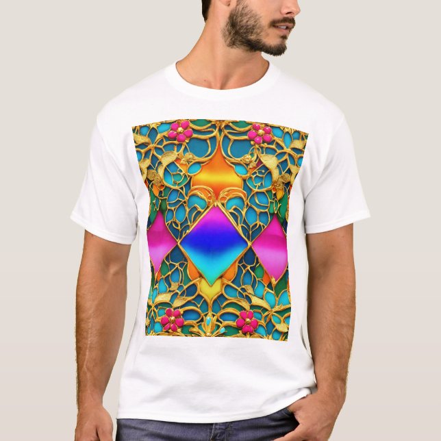 Camiseta Interior de una mansión francesa futurista (Anverso)