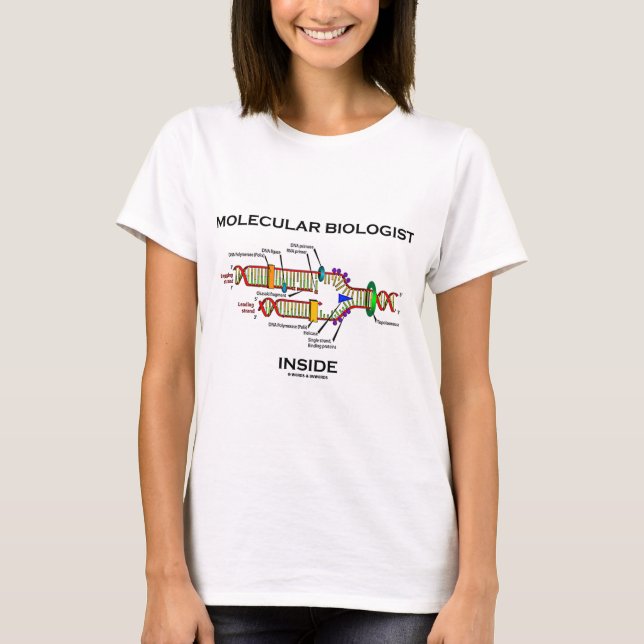 Camiseta Interior del biólogo molecular (réplica de la DNA) (Anverso)