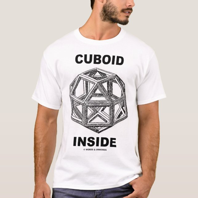 Camiseta Interior del Cuboid (diseño de Leonardo da Vinci) (Anverso)