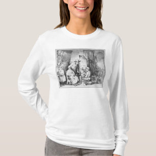 Camiseta Interior del estudio con la pintura del pintor